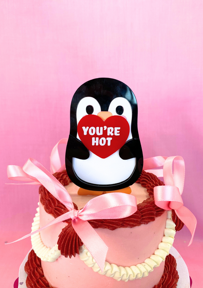 Penguin Secret Message Cake Topper