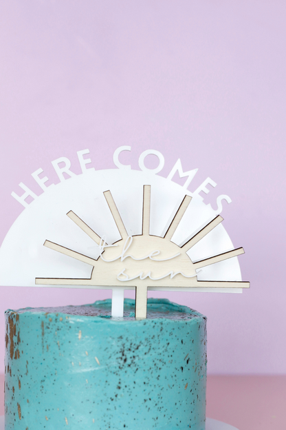 Here Comes The Sun Cake Toppers