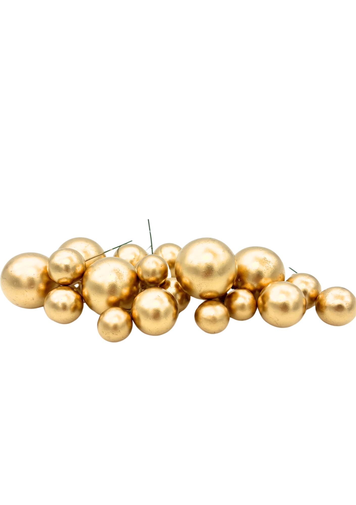 Shiny Gold Decorative Bubbles - Pack of 16