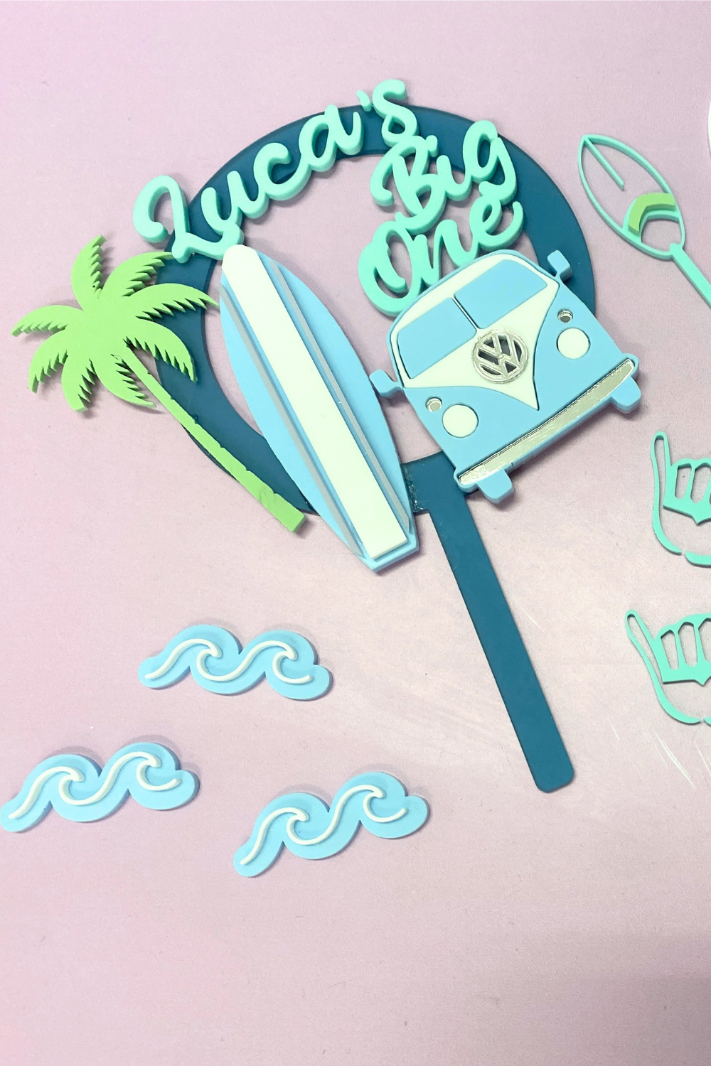 Surfs Up Cake Topper