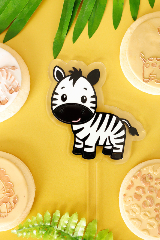 Zebra Safari Animal Cake Toppers