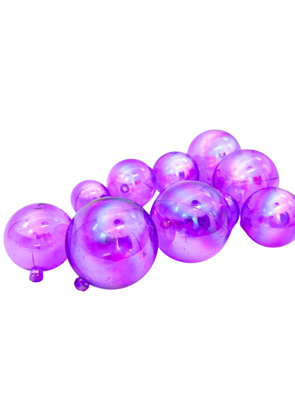 Plastic Decorative Bubbles - Pack of 12