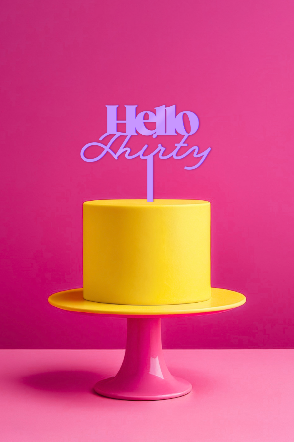 Hello Age Cake Topper