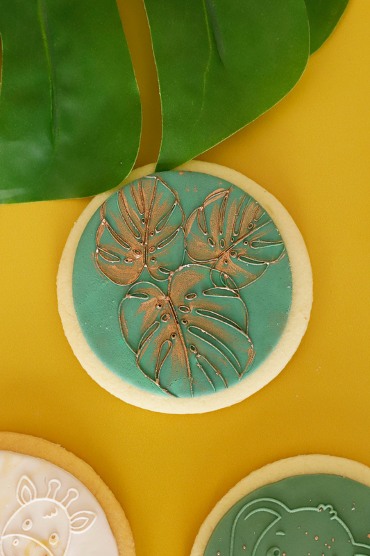 Delicious Monster Leaf Line Fondant Cookie Press