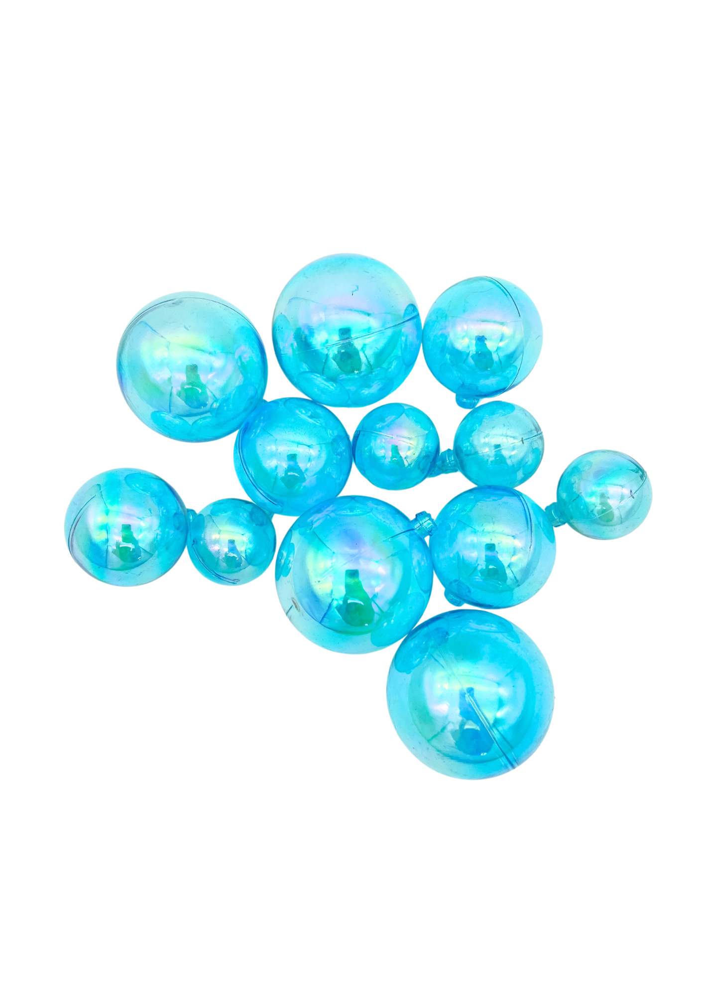 Plastic Decorative Bubbles - Pack of 12