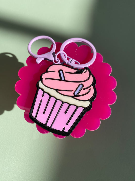 Cupcake keyring