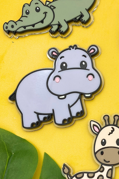 Hippo Safari Animal Cake Toppers