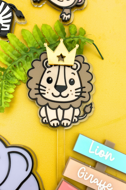 Accessories for Safari Animal Cake Toppers