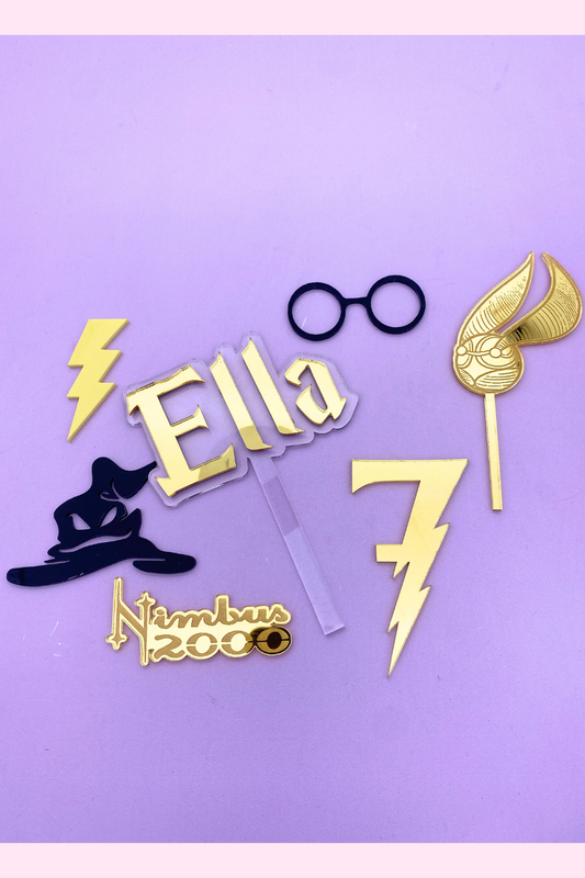 magical Cake Topper and Charm Set