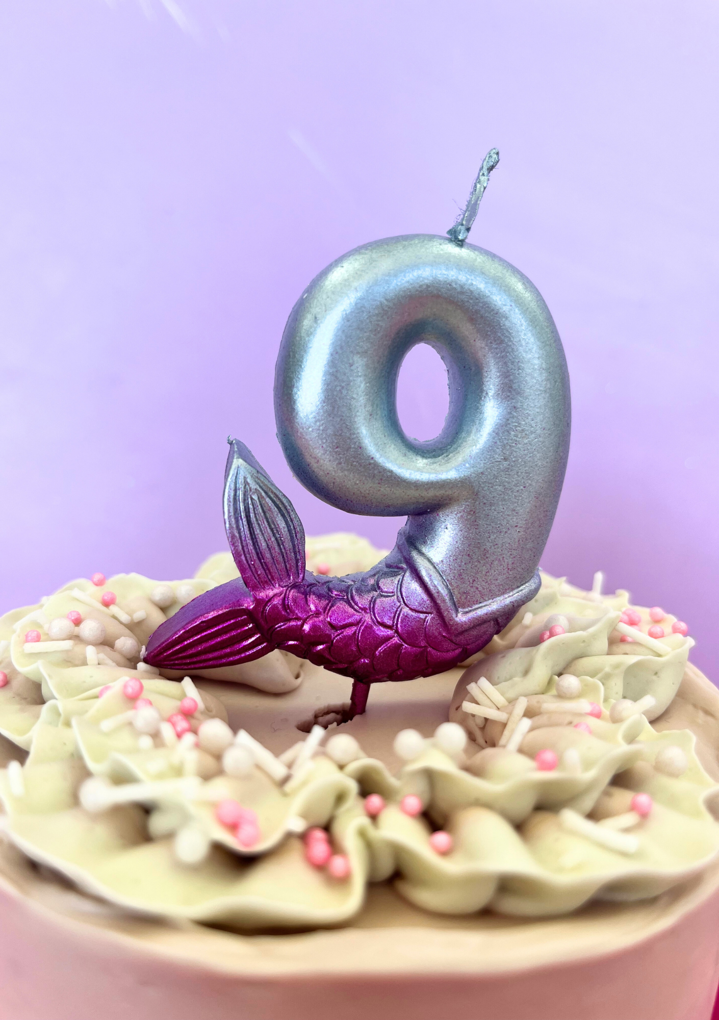 Mermaid Ombre Number Candles