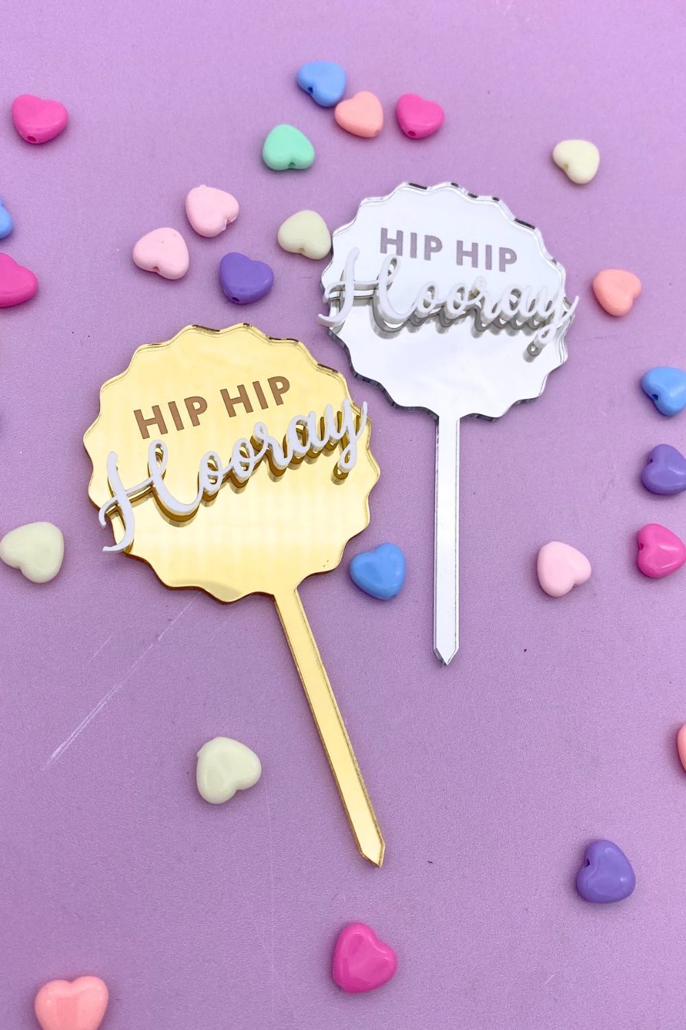 Hip Hip Hooray MiniCake Toppers