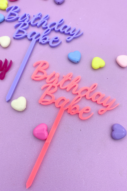 Birthday Babe MiniCake Topper