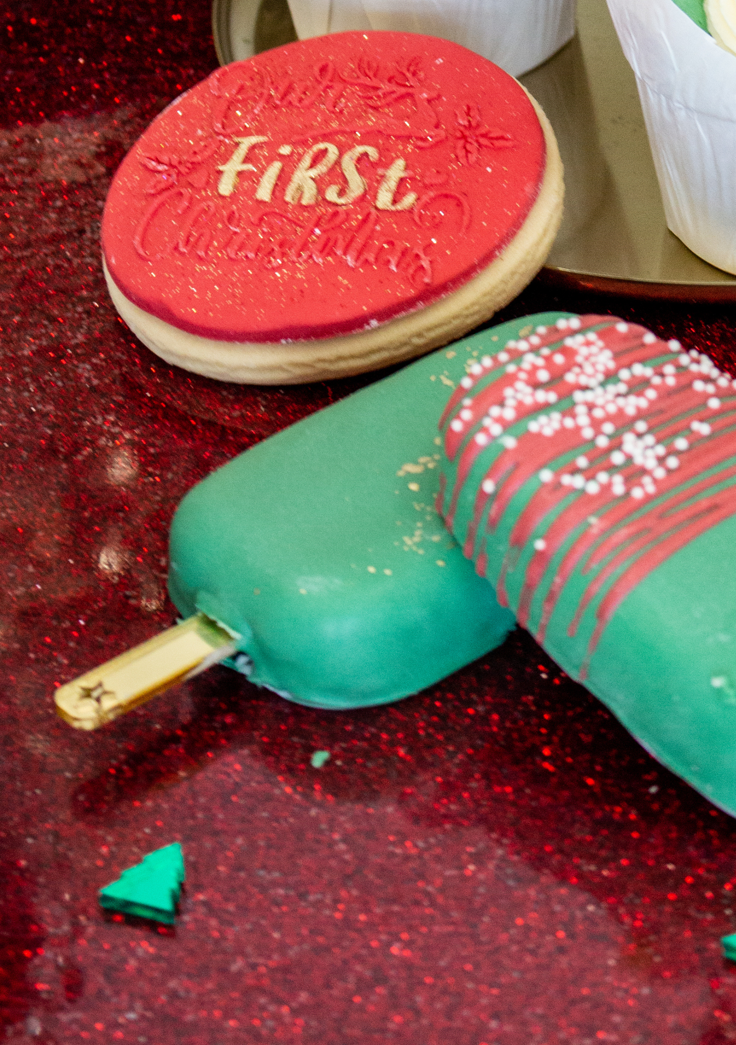 Christmas Cakesickle Pop Acrylic Lolly Sticks