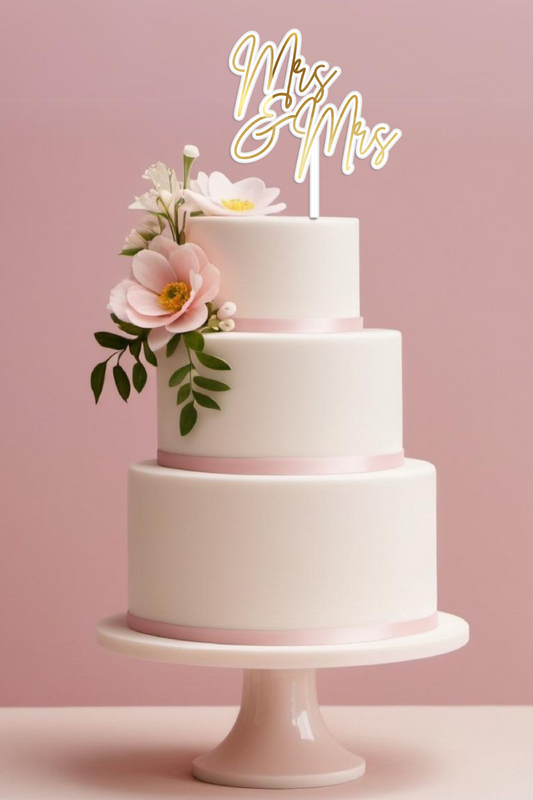 Wedding Script Cake Topper