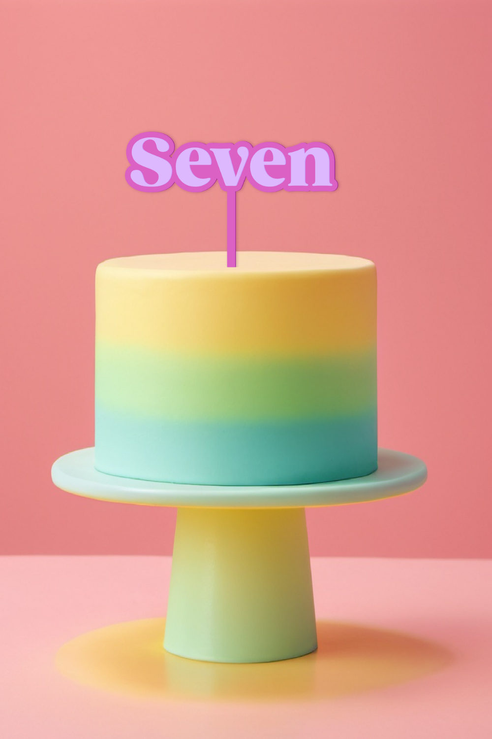 2 Layer Number Cake Topper