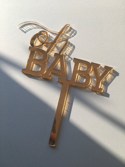 Oh Baby Baby Shower Cake Topper