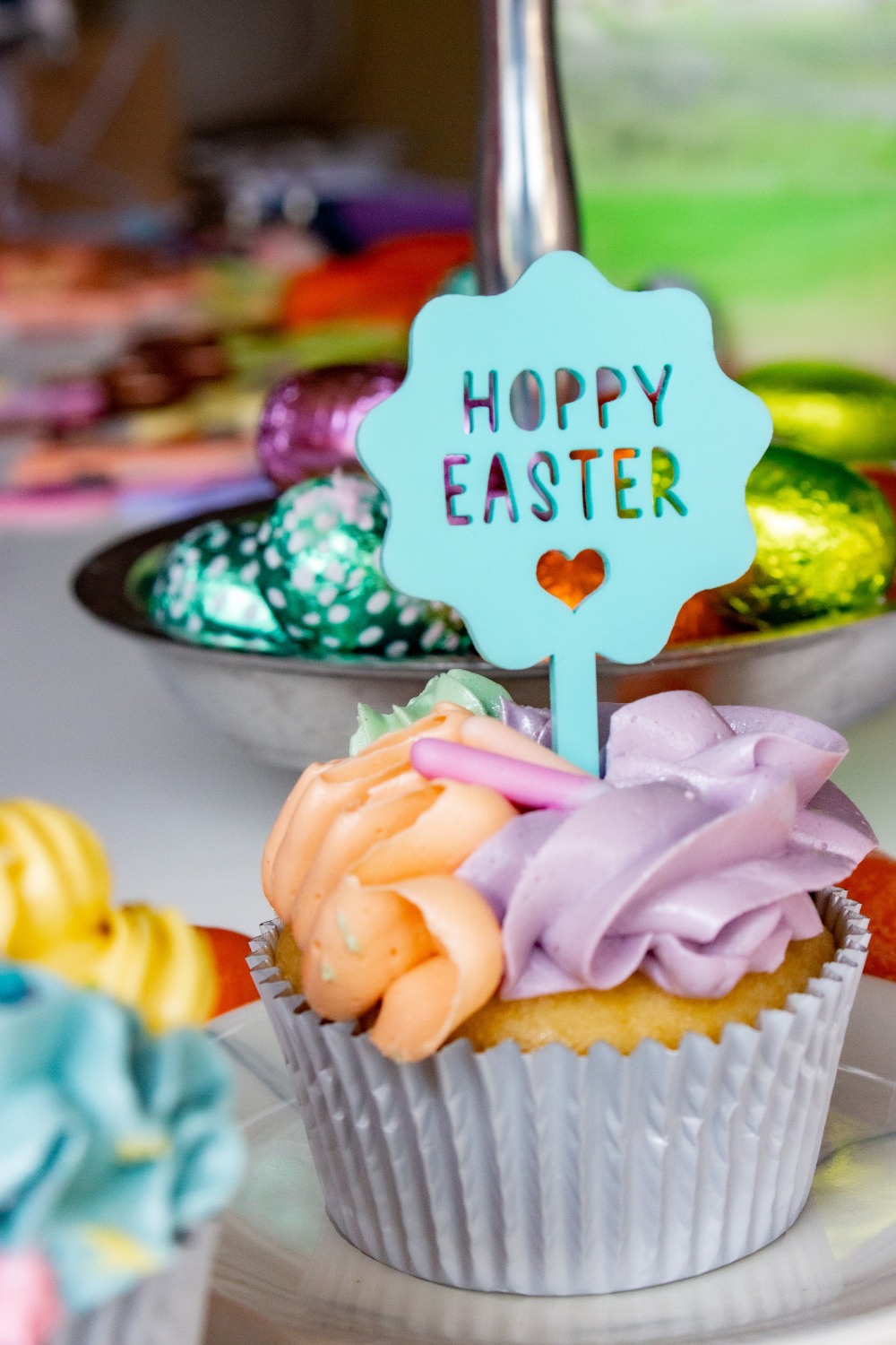 Hoppy Easter Cutout Cupcake Toppers