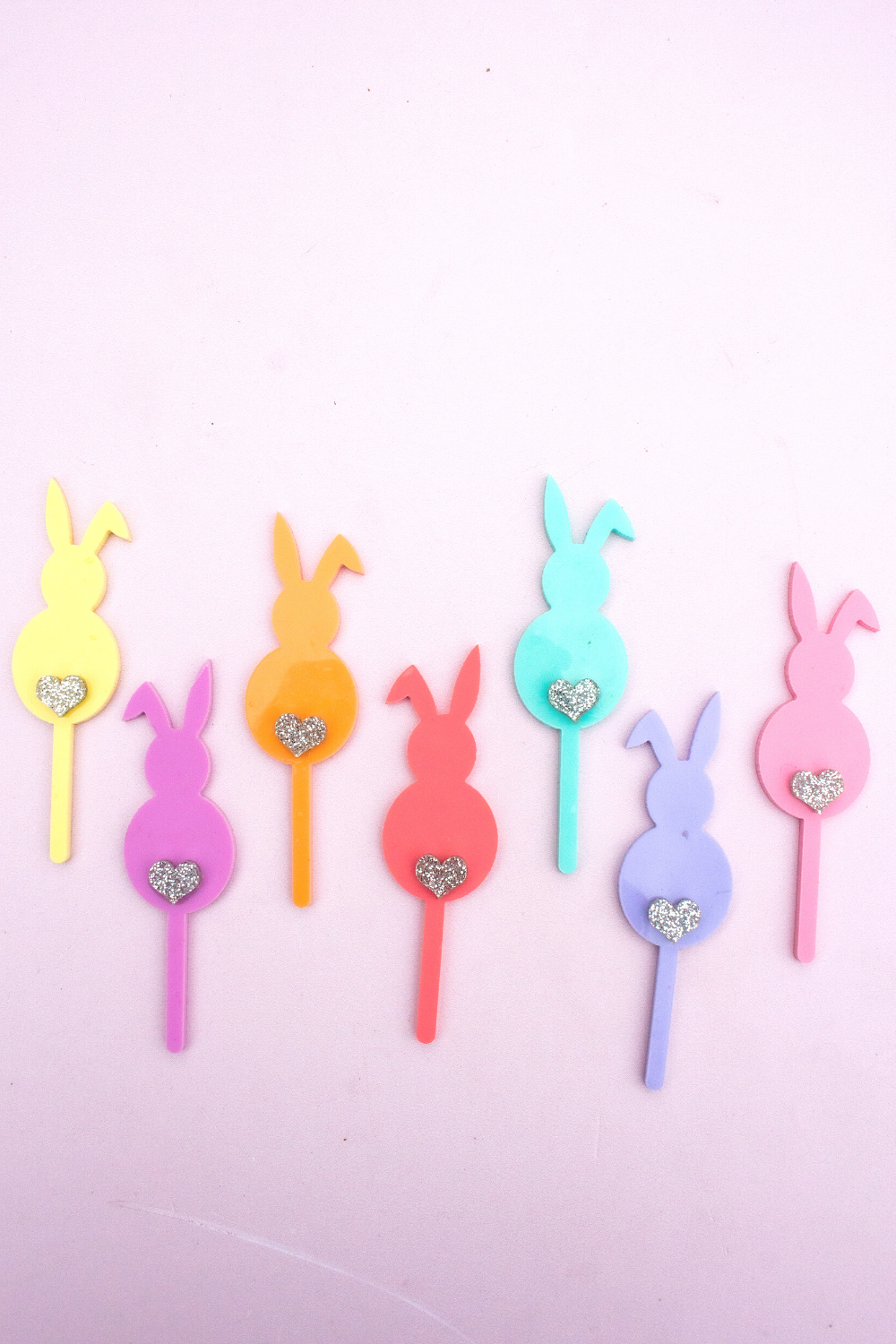 Bunny Cupcake Toppers with Sparkly Bums