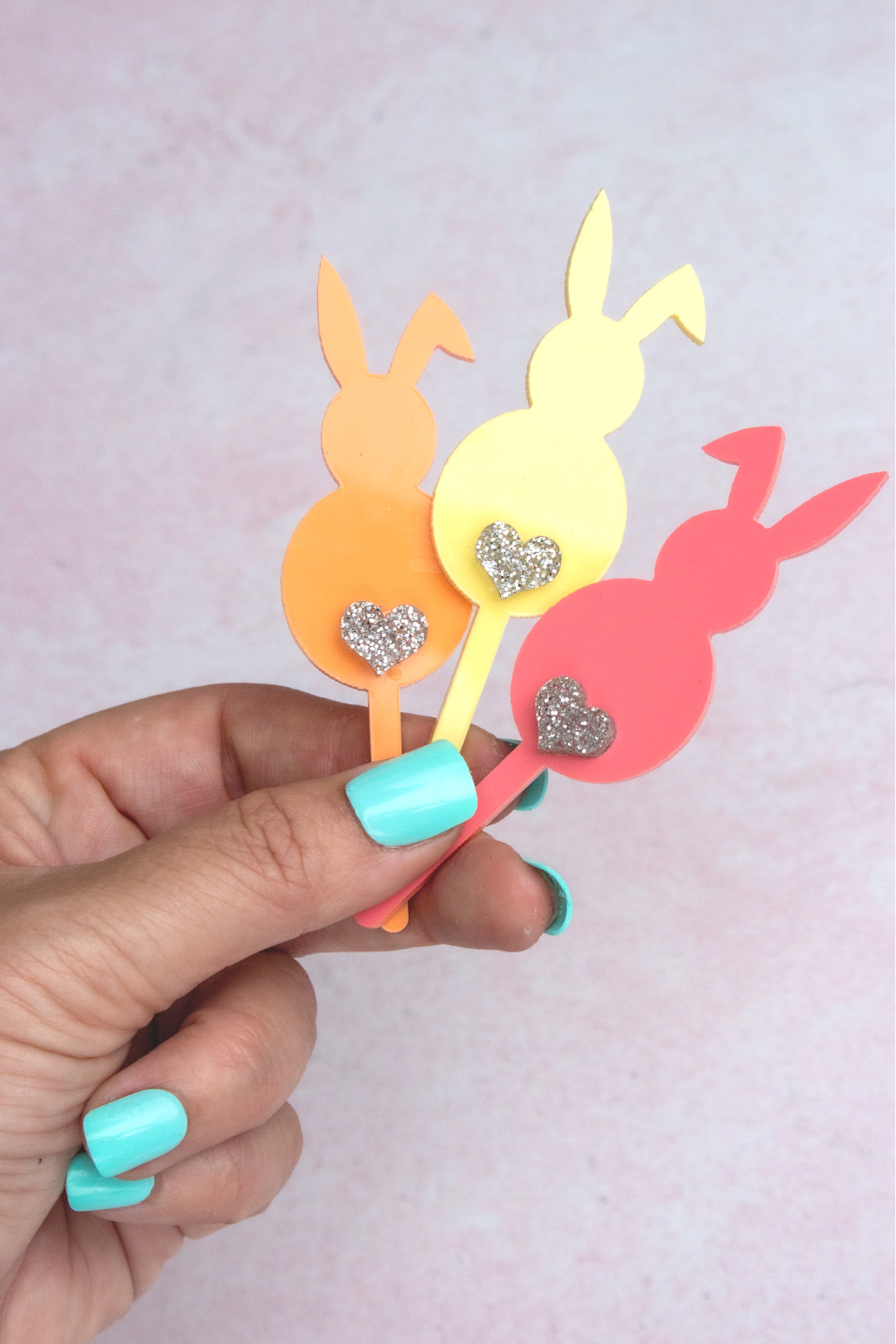 Bunny Cupcake Toppers with Sparkly Bums