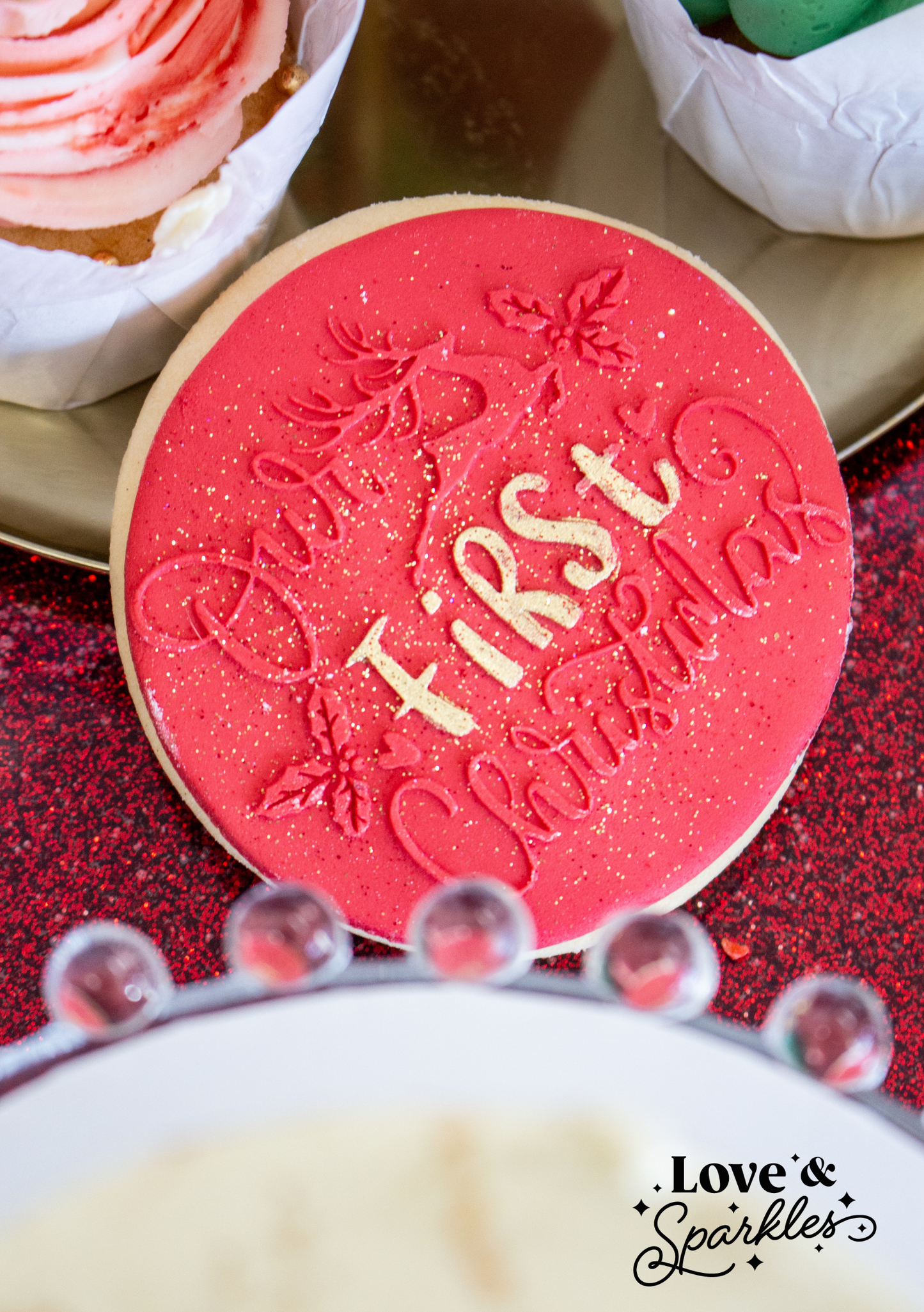 Our First Christmas Fondant Cookie Press