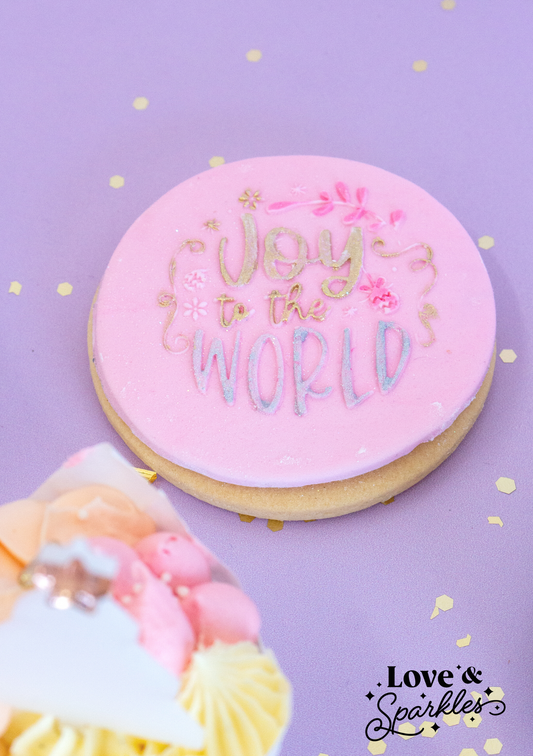 Joy to the World Fondant Cookie Press