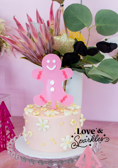 Run Run as Fast as You Can Gingerbread Man Cake Topper