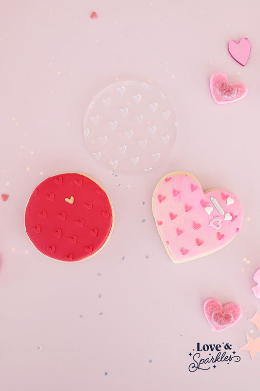 Allover Heart Design Fondant Cookie Press