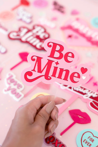 Be Mine Valentines Love Illusion Topper