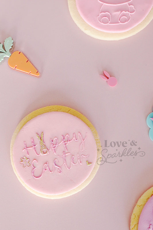 Happy Easter Design Cookie Fondant press