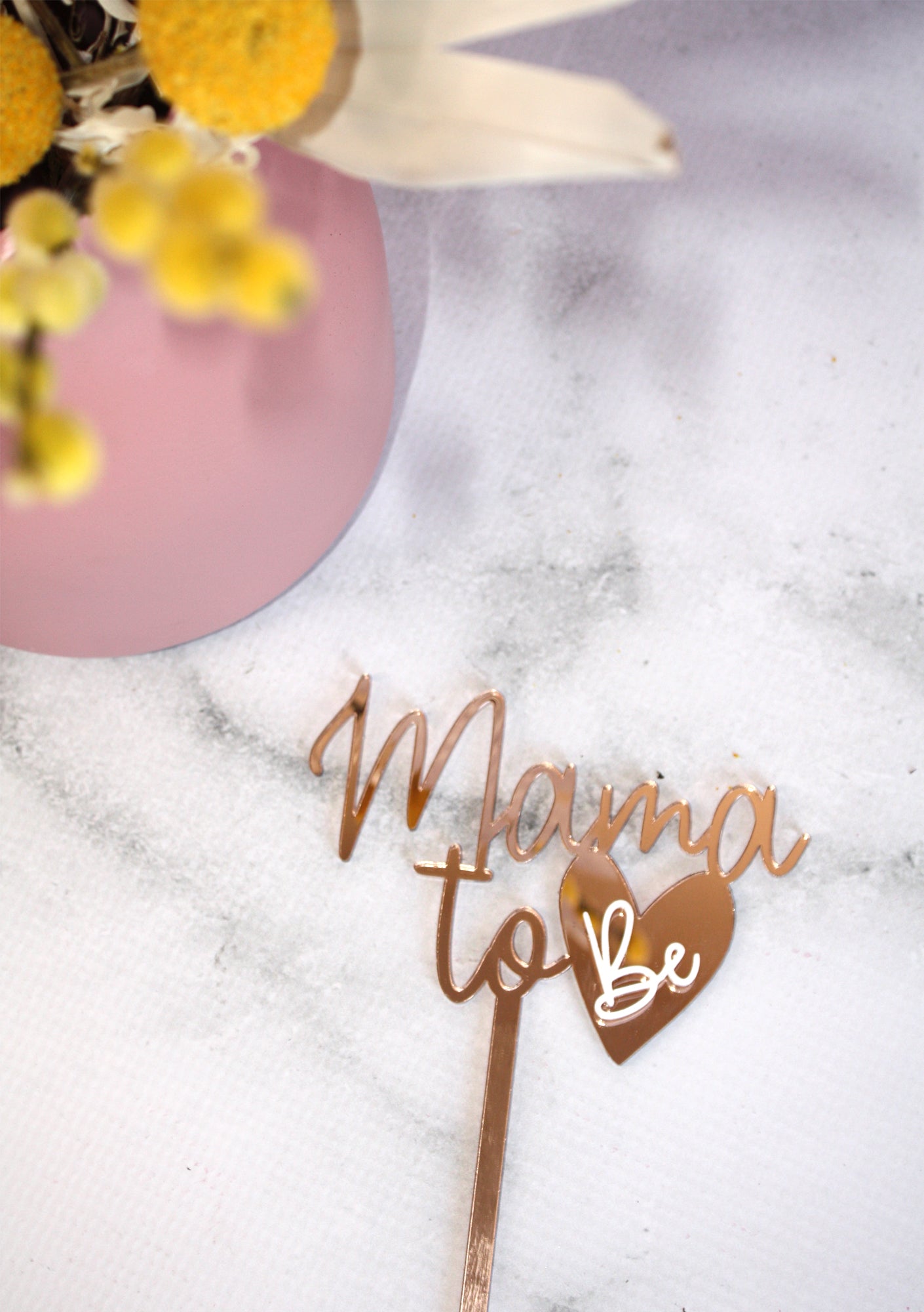 Mama To Be Baby Shower Cake Topper