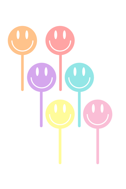 Smiley Face Cupcake Toppers