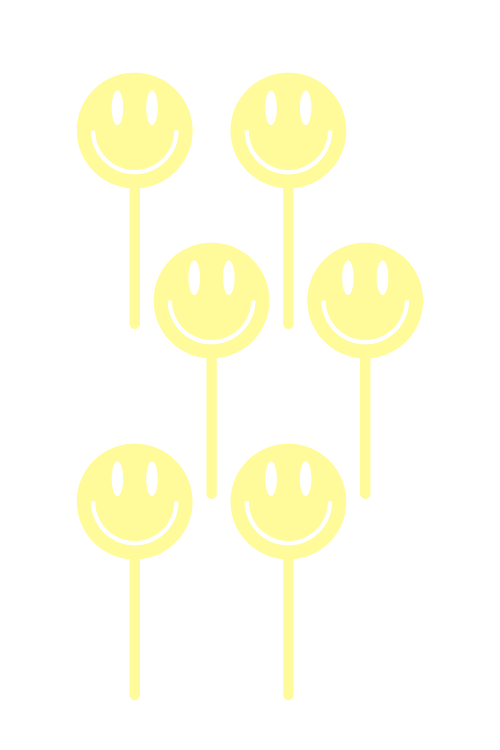 Smiley Face Cupcake Toppers