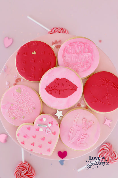 Allover Heart Design Fondant Cookie Press